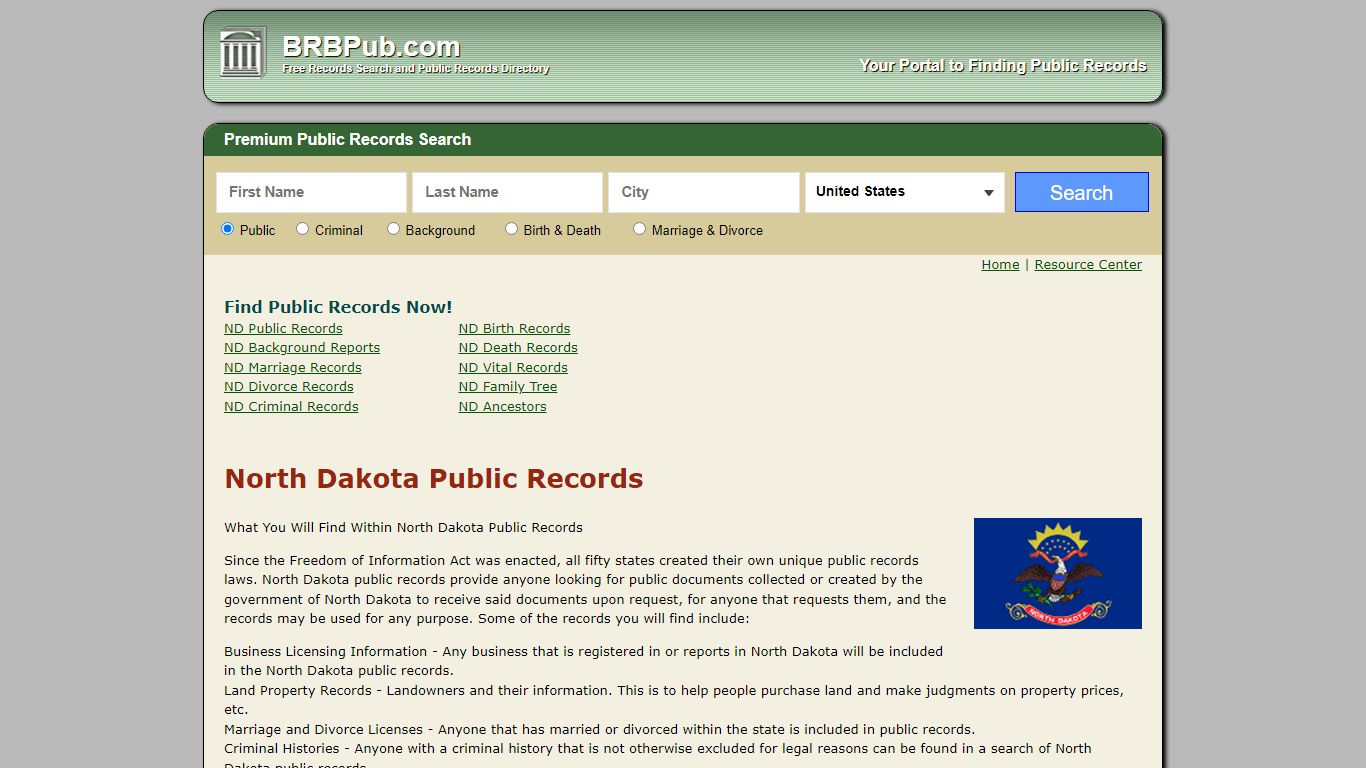 Free North Dakota Public Records | Search Criminal and ...