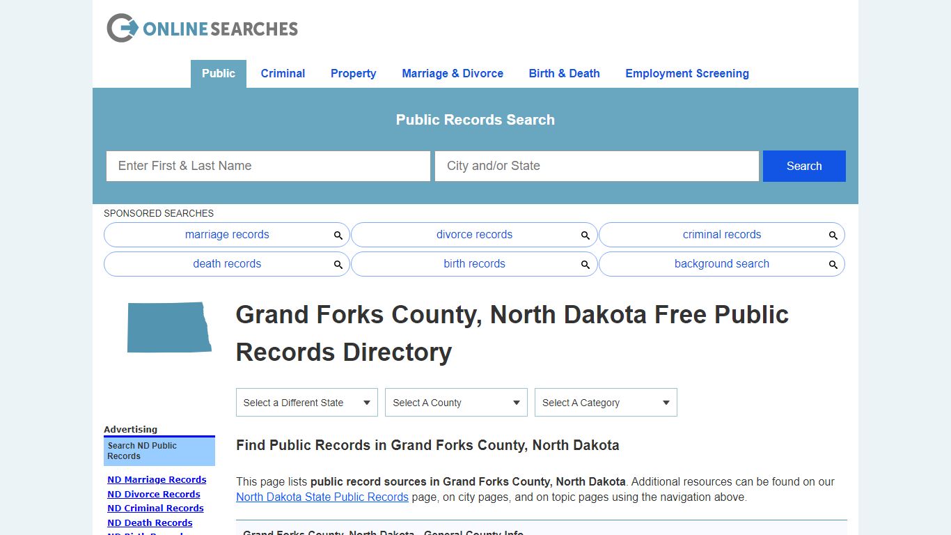 Grand Forks County, North Dakota Public Records Directory